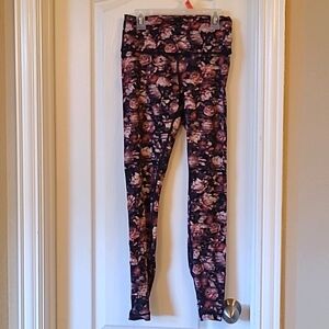 Size 8 lululemon leggings floral